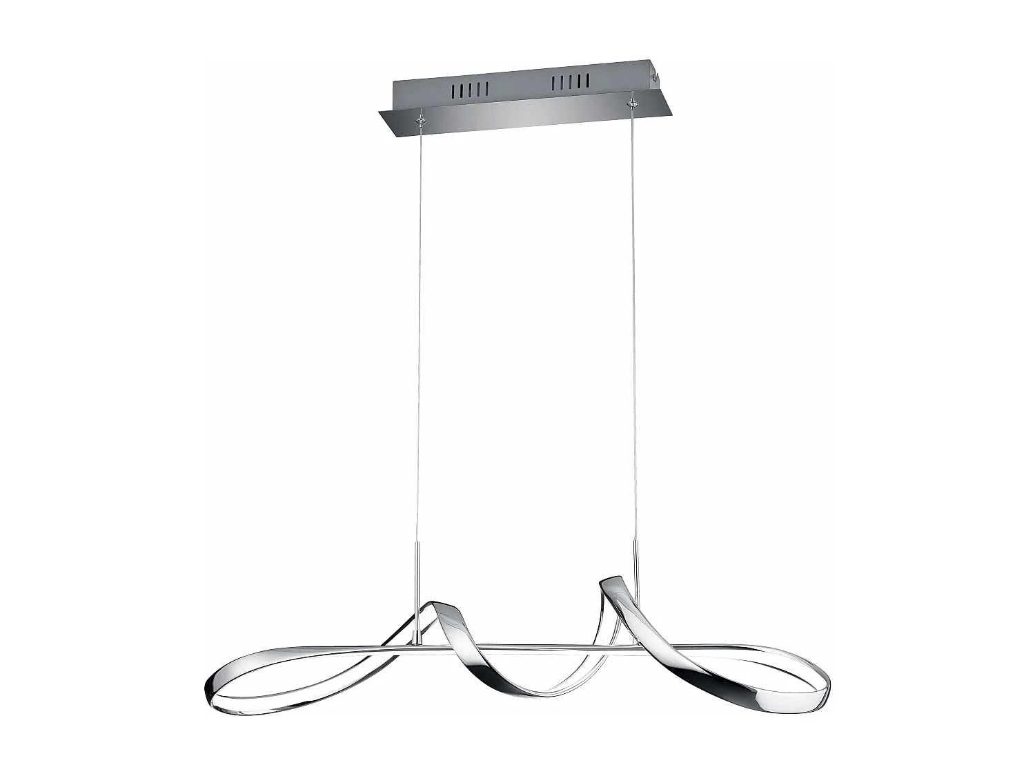 Lampada a sospensione LED, metallo, cromo, L 81 cm, Perugia
