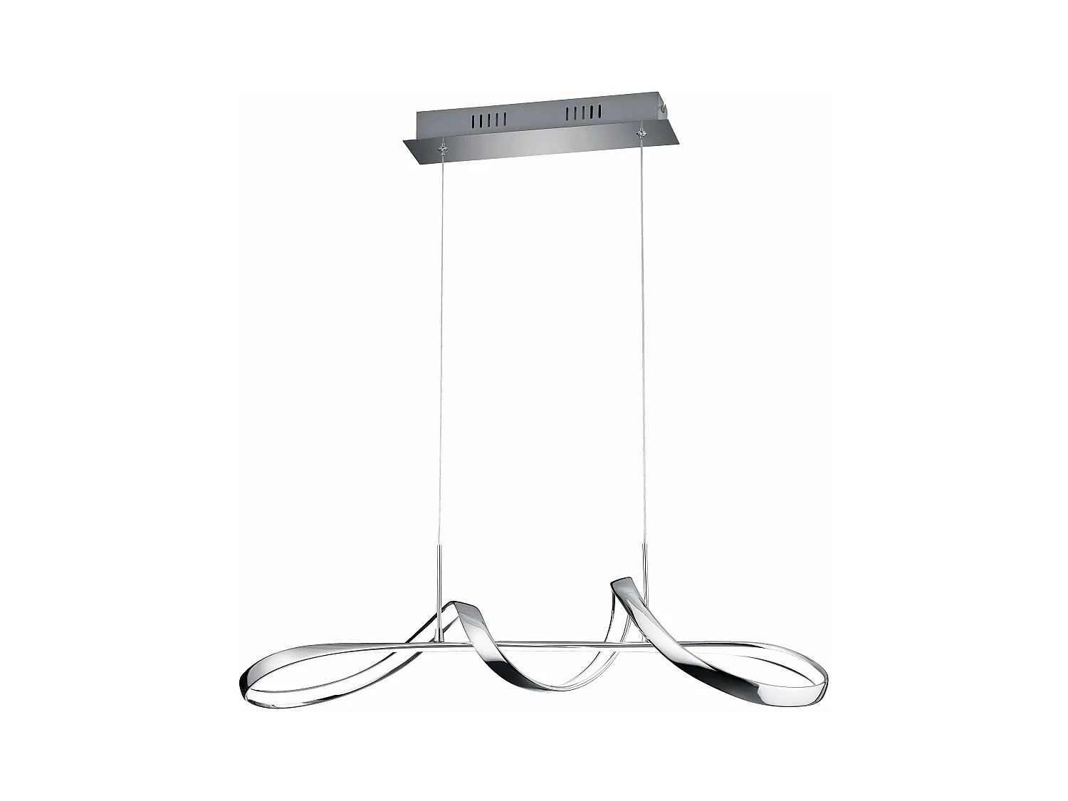 Lampada a sospensione LED, metallo, cromo, L 81 cm, Perugia
