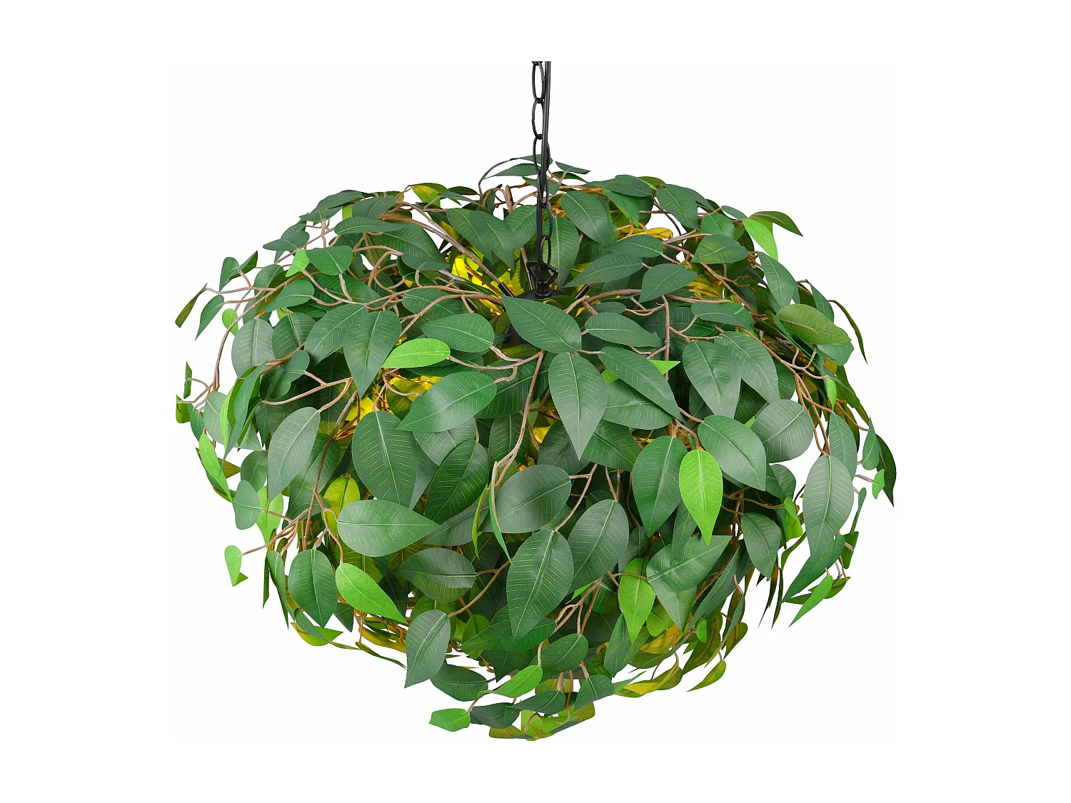 Lampada a sospensione, metallo e plastica, verde, D 70 cm, Leavy