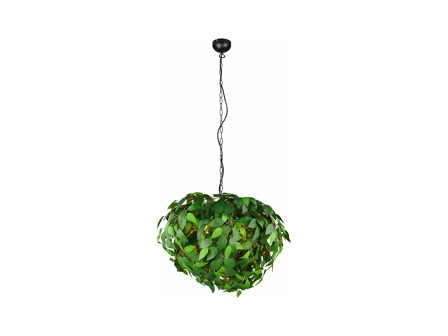 Lampada a sospensione, metallo e plastica, verde, D 70 cm, Leavy