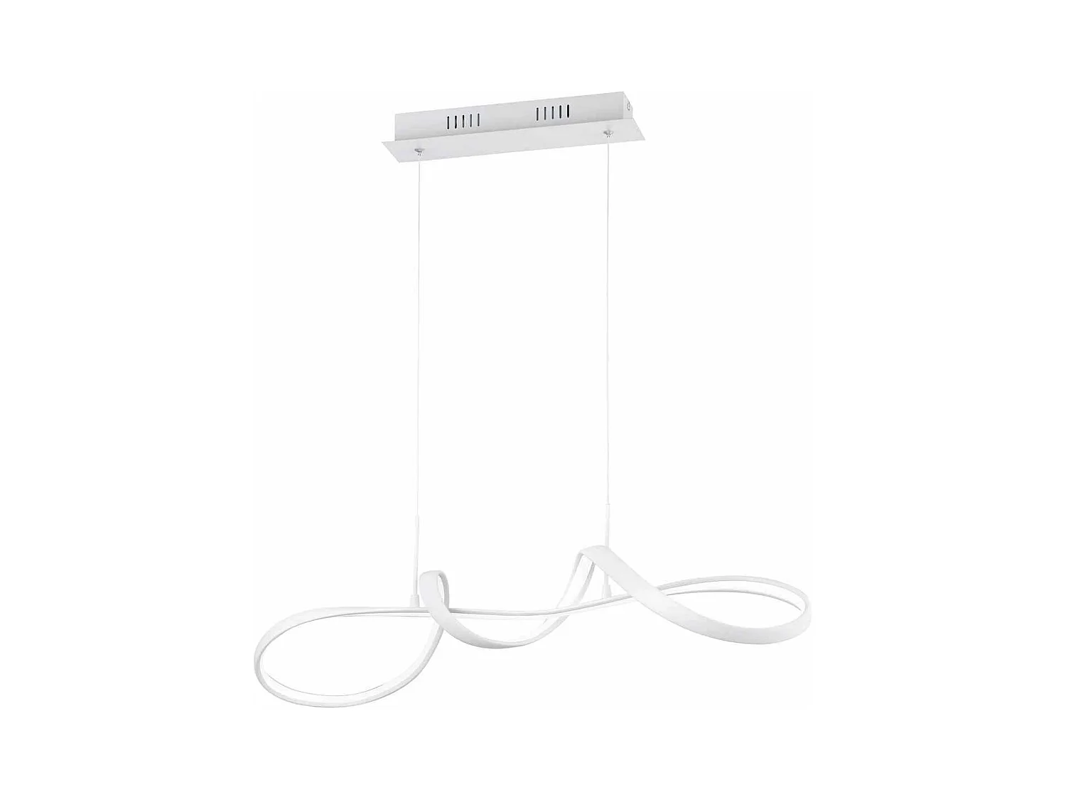 Lampada a sospensione LED, metallo, bianco, L 80 cm, Perugia