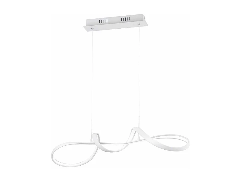 Lampada a sospensione LED, metallo, bianco, L 80 cm, Perugia