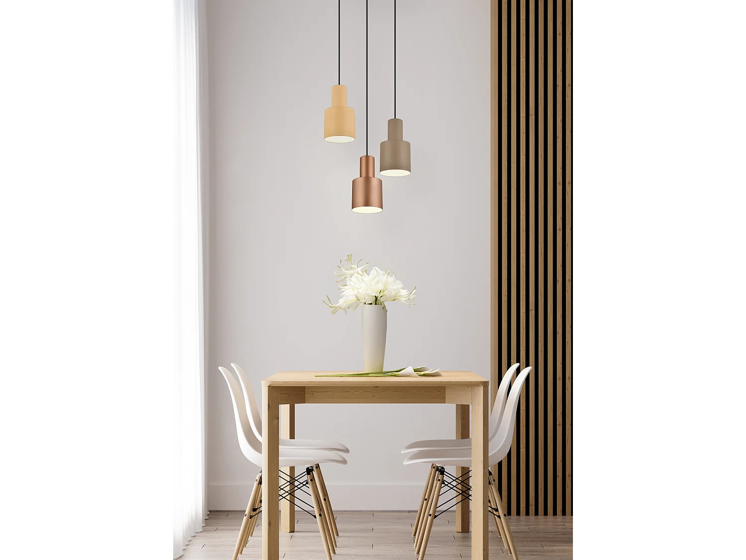 Hanglamp AGUDO - 37x37x150 cm - Multikleur
