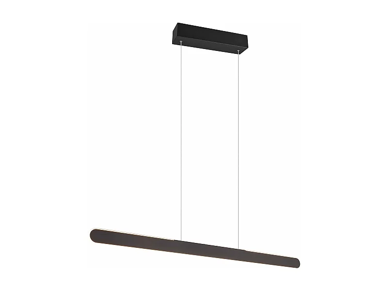 Lampada a sospensione LED a bi-emissione, metallo, nero, L 100 cm, Helios