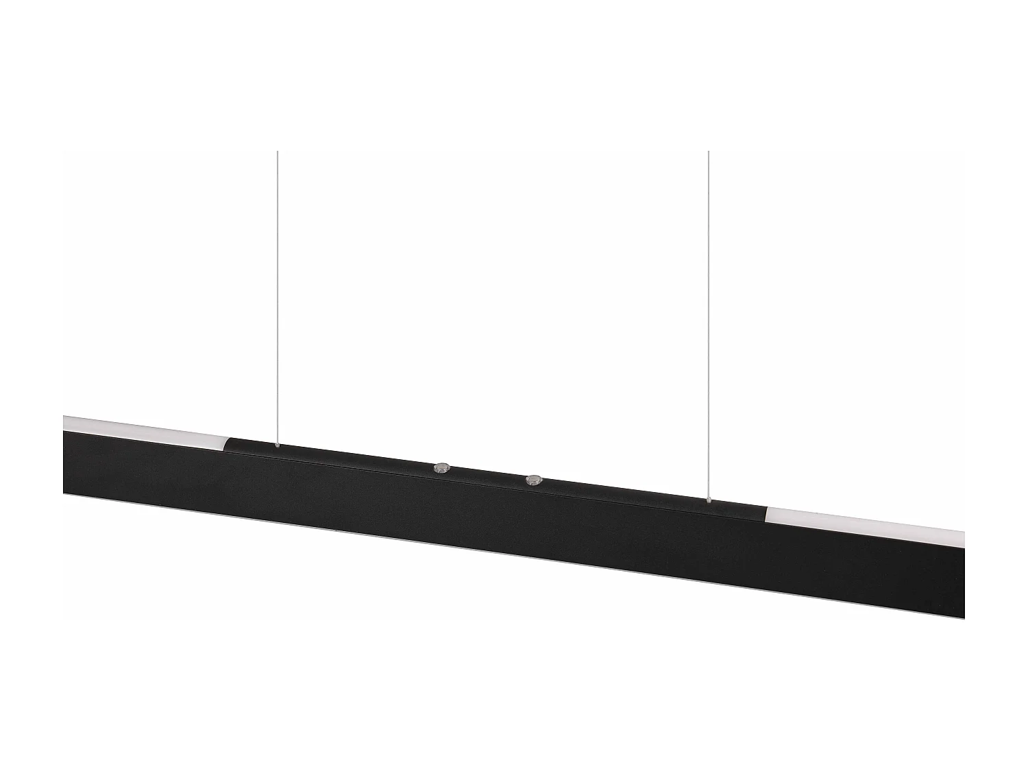 Lampada a sospensione LED a bi-emissione, metallo, nero, L 100 cm, Helios