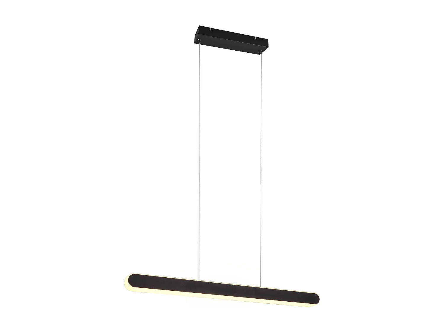 Lampada a sospensione LED a bi-emissione, metallo, nero, L 130 cm, Helios