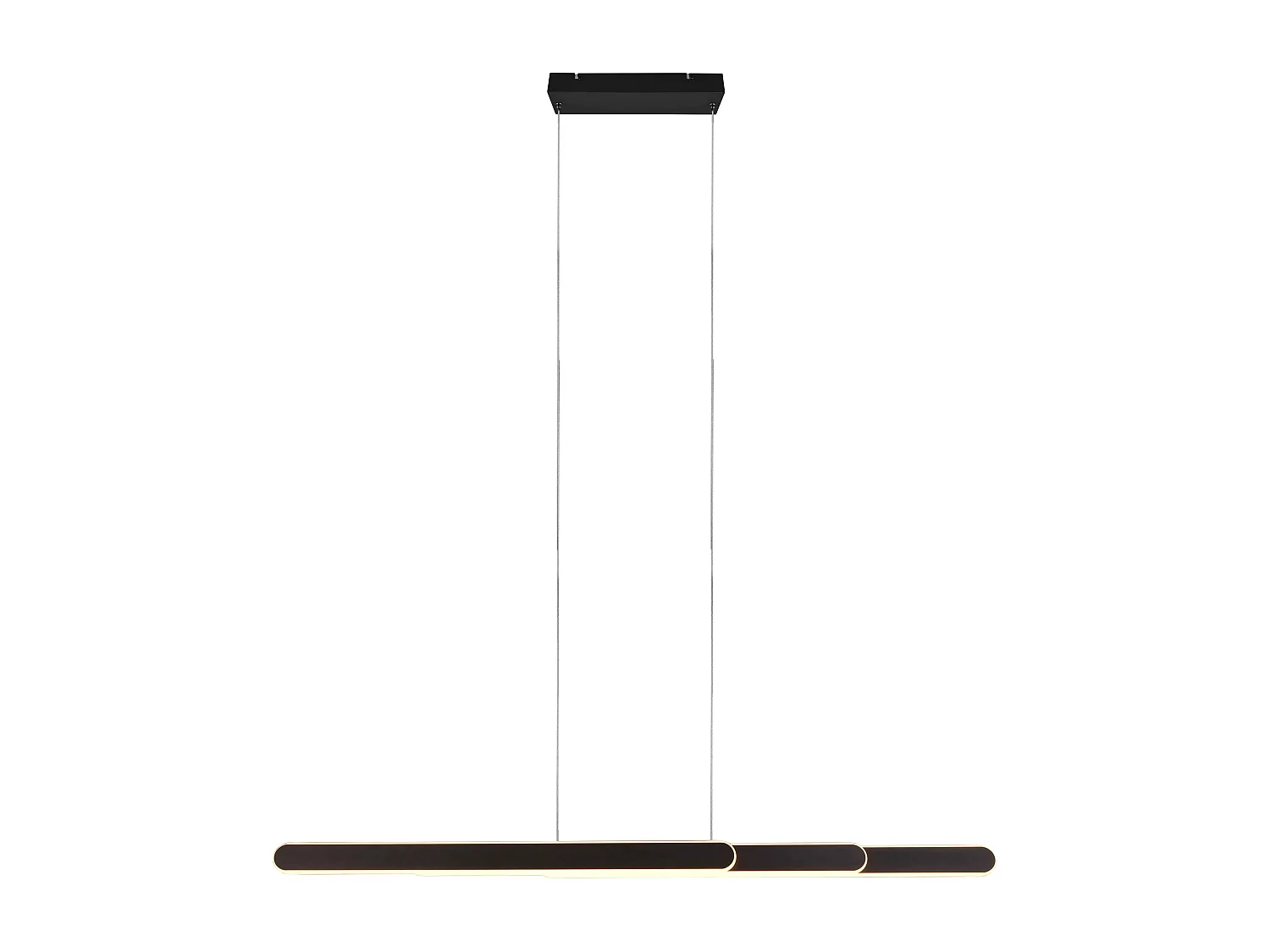 Lampada a sospensione LED a bi-emissione, metallo, nero, L 130 cm, Helios