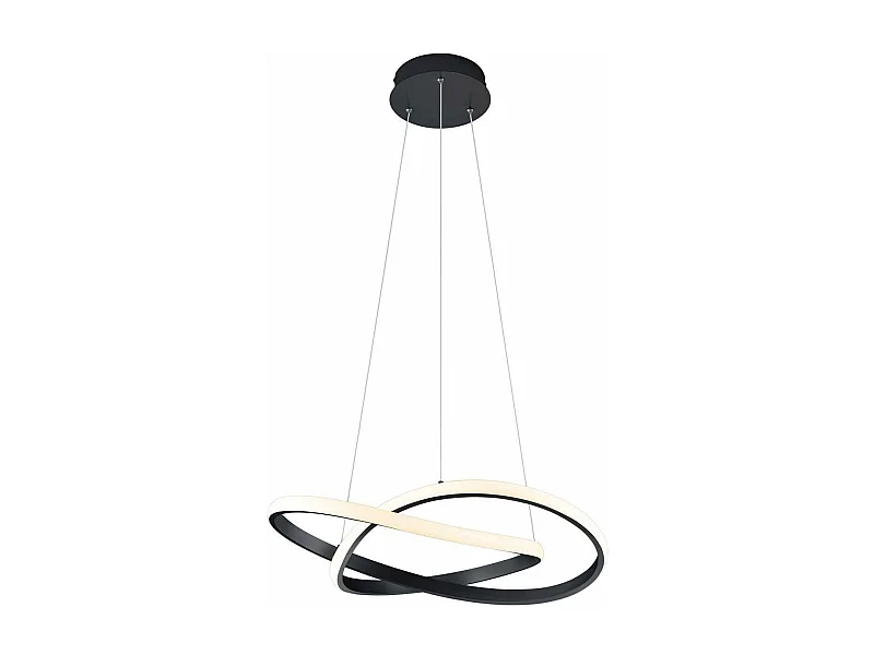 Lampada a sospensione LED cerchio, metallo, antracite, D 60 cm, Course