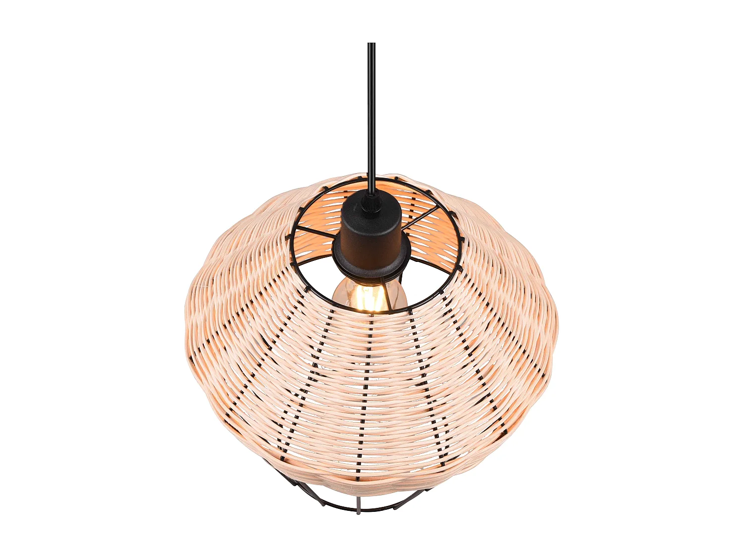 Lampada a sospensione, rattan, D 30 cm, Borka