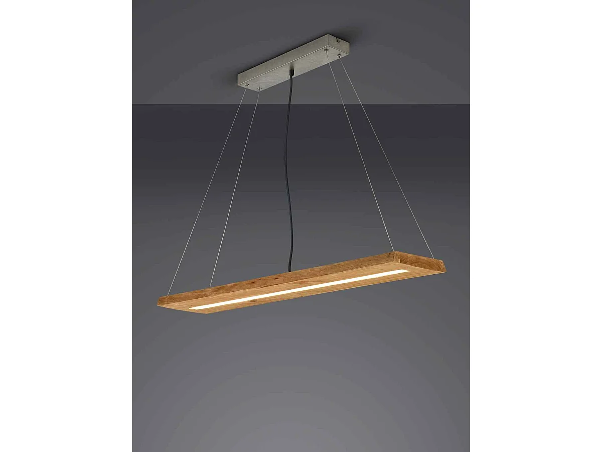 Lampada a sospensione / mensola LED, legno, L 100 cm, Brad