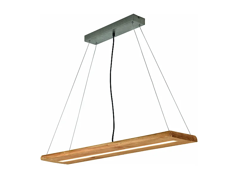 Lampada a sospensione / mensola LED, legno, L 100 cm, Brad