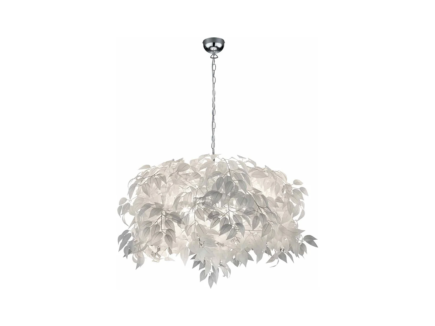Lampada a sospensione, metallo, bianco, D 70 cm, Leavy