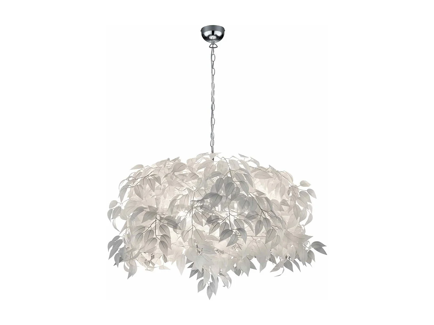 Lampada a sospensione, metallo, bianco, D 70 cm, Leavy