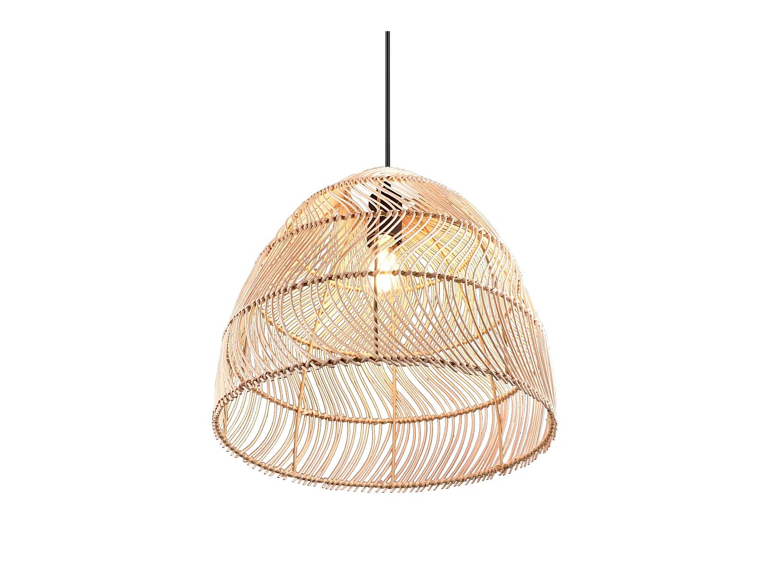 Hanglamp RIKE - 35x35x150 cm - Naturel