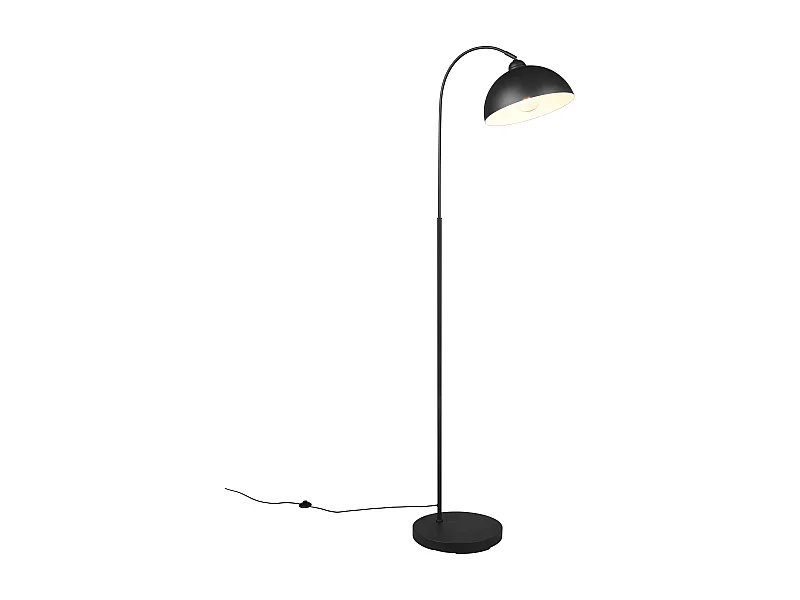 Piantana ad arco, metallo, nero, H 170 cm, Sierra