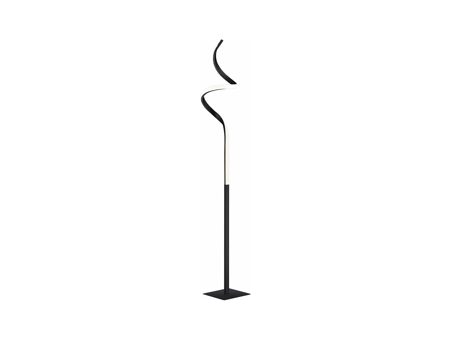 Piantana LED ondulata, metallo, antracite, H 145 cm, Course