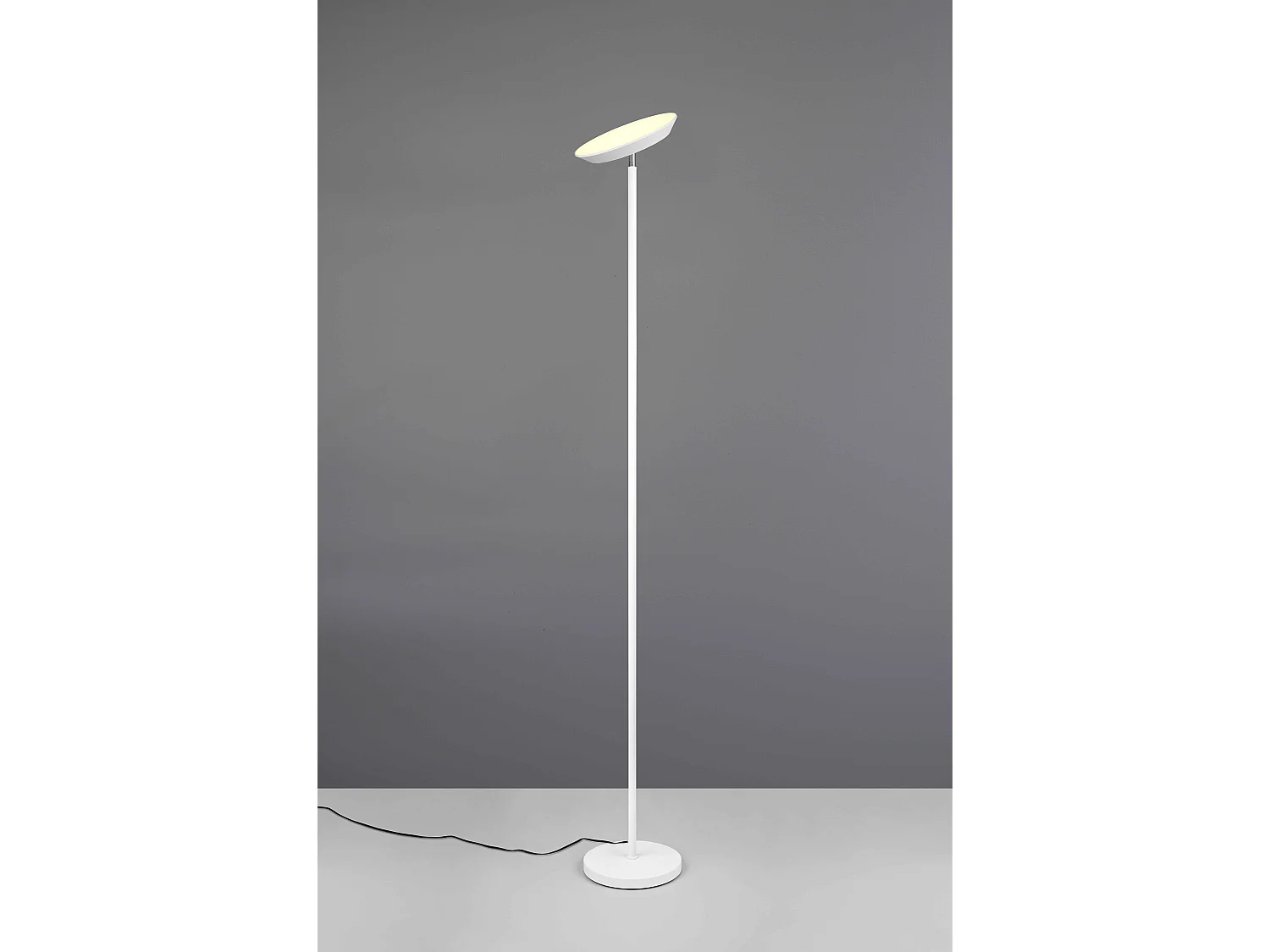 Piantana LED, metallo, bianco, H 180 cm, Specter