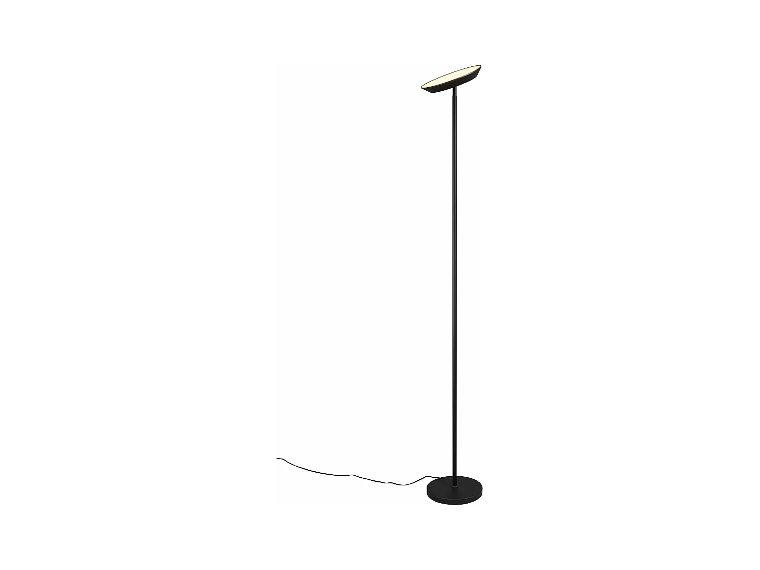Piantana LED, metallo, nero, H 180 cm, Specter