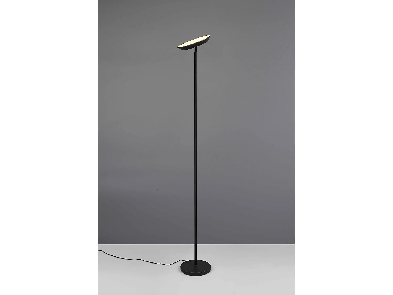 Piantana LED, metallo, nero, H 180 cm, Specter