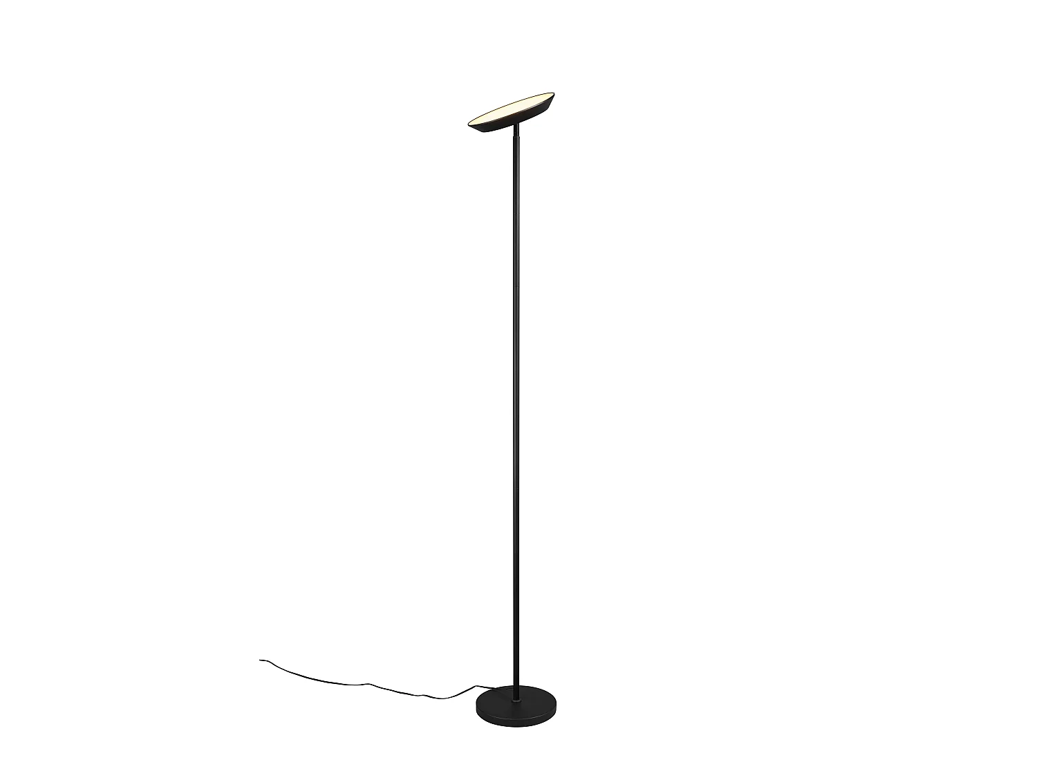 Piantana LED, metallo, nero, H 180 cm, Specter