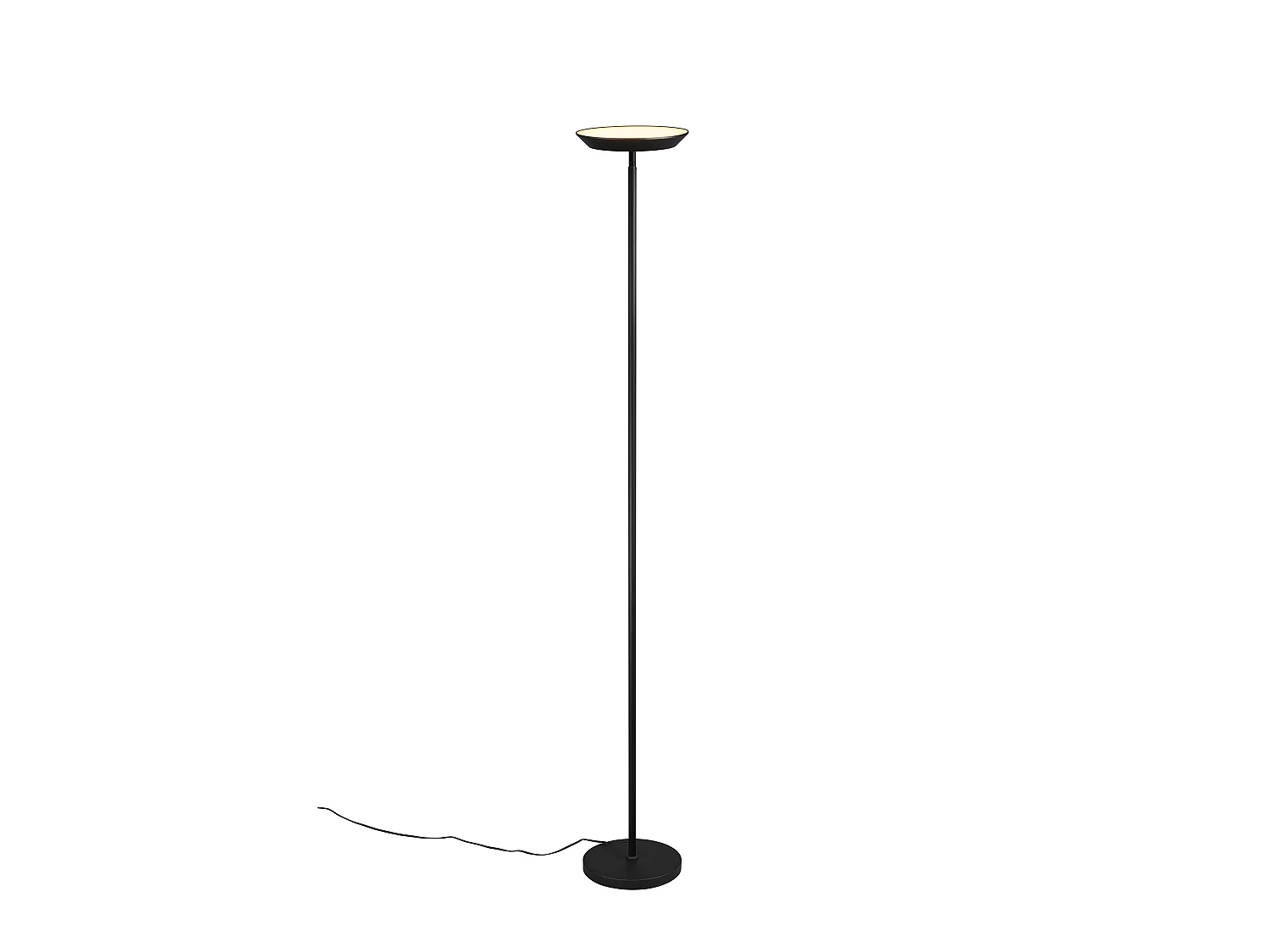 Piantana LED, metallo, nero, H 180 cm, Specter