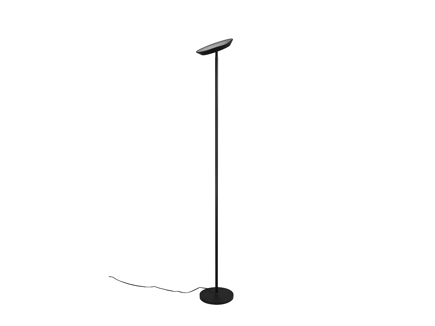 Piantana LED, metallo, nero, H 180 cm, Specter