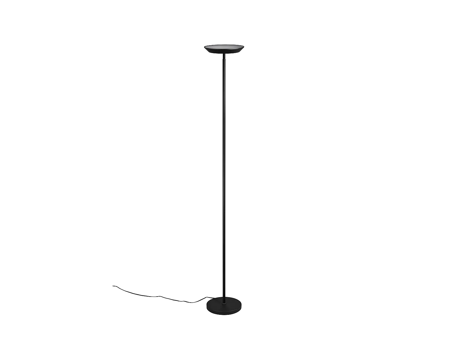 Piantana LED, metallo, nero, H 180 cm, Specter