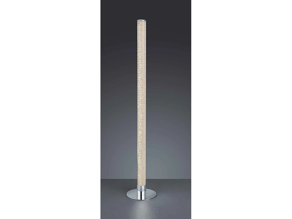 Piantana LED a tubo RGB, metacrilato e metallo, H 105 cm, Leia