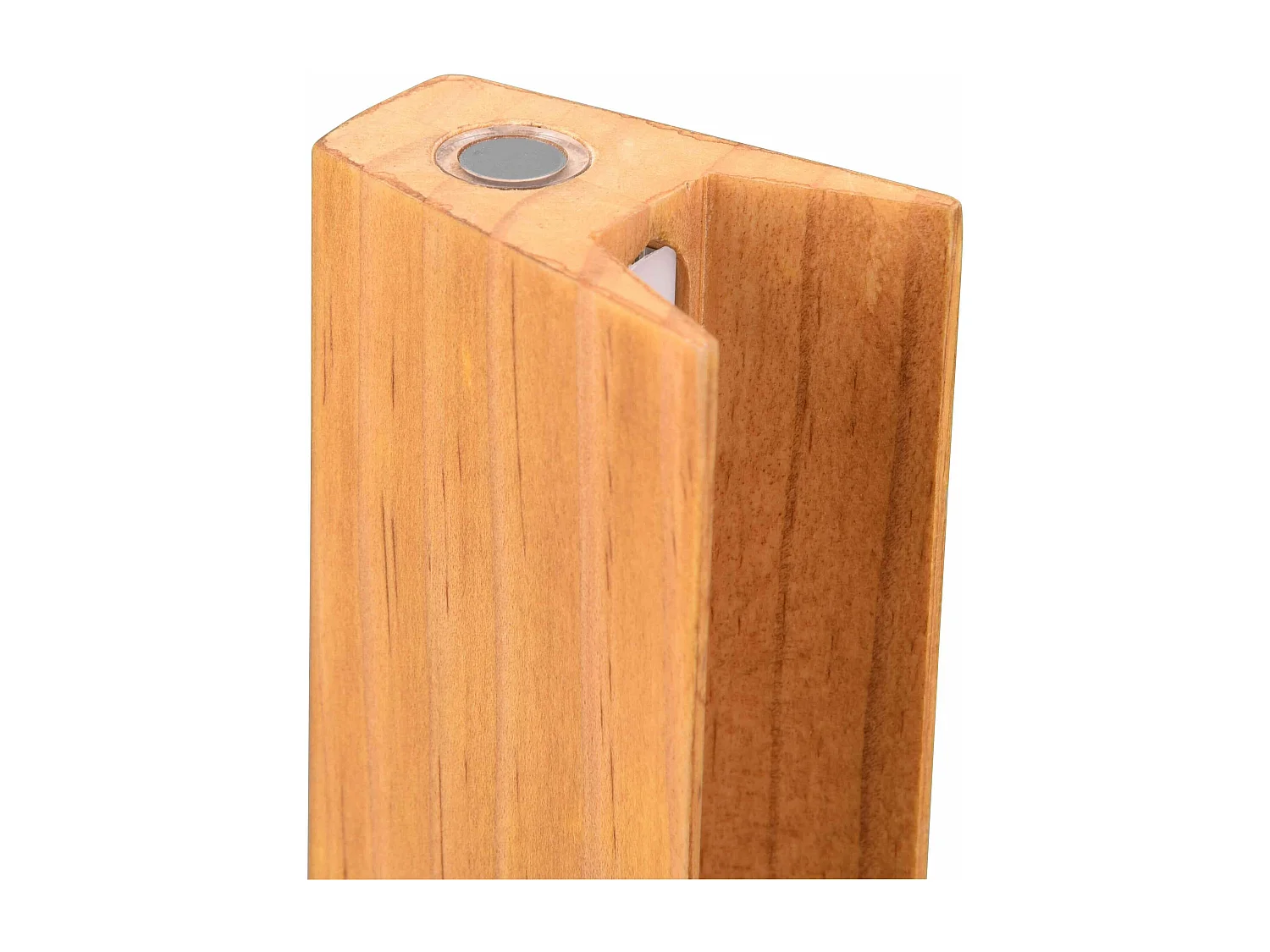 Piantana LED, legno e metallo, nero, H 120 cm, Kerala