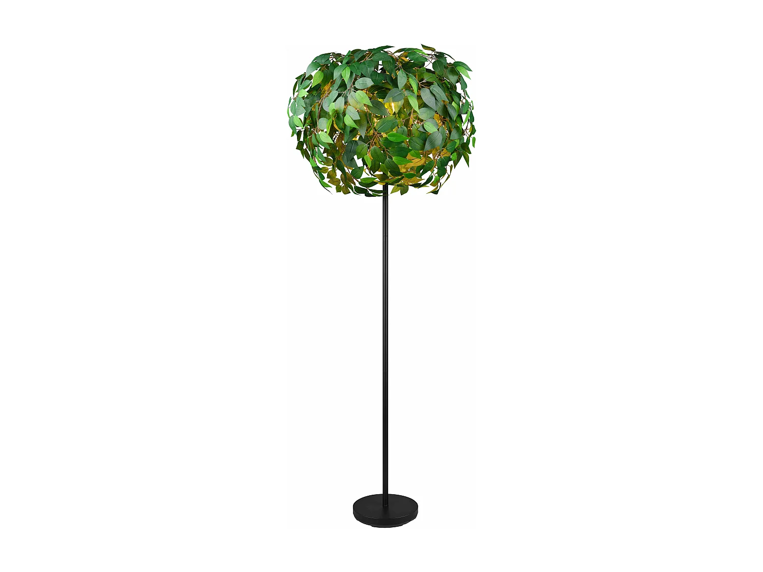 Piantana, metallo e plastica, verde effetto naturale, H 180 cm, Leavy