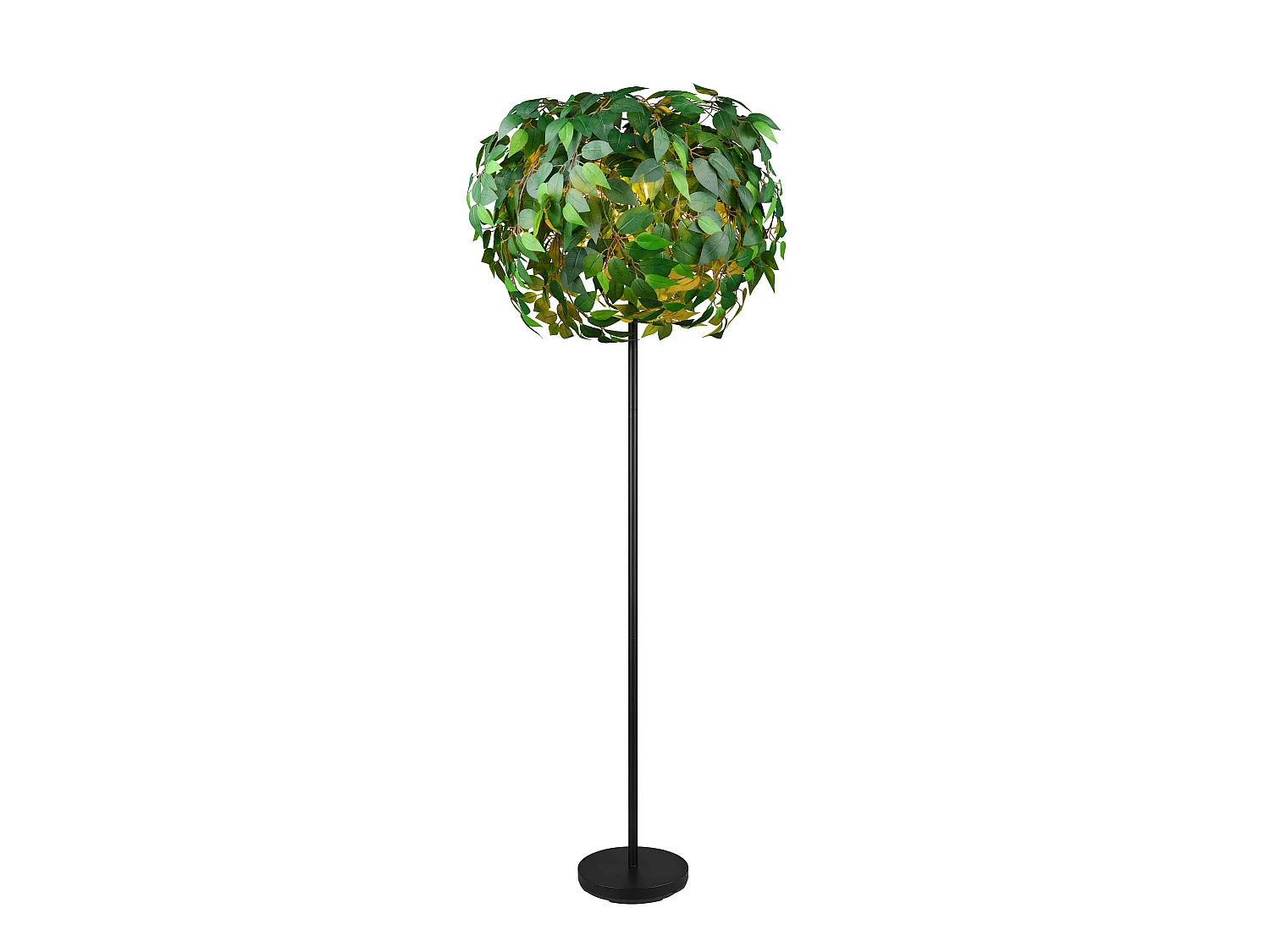Piantana, metallo e plastica, verde effetto naturale, H 180 cm, Leavy