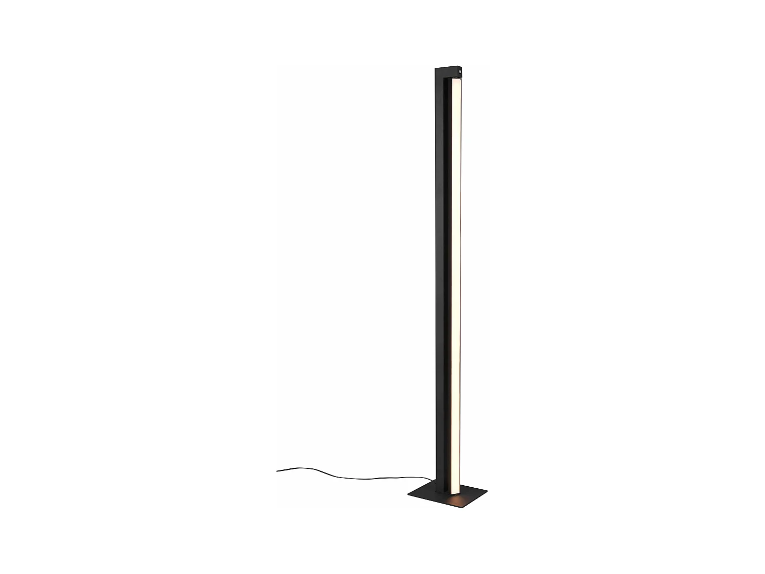 Piantana LED girevole, metallo, nero, H 130 cm, Seeker