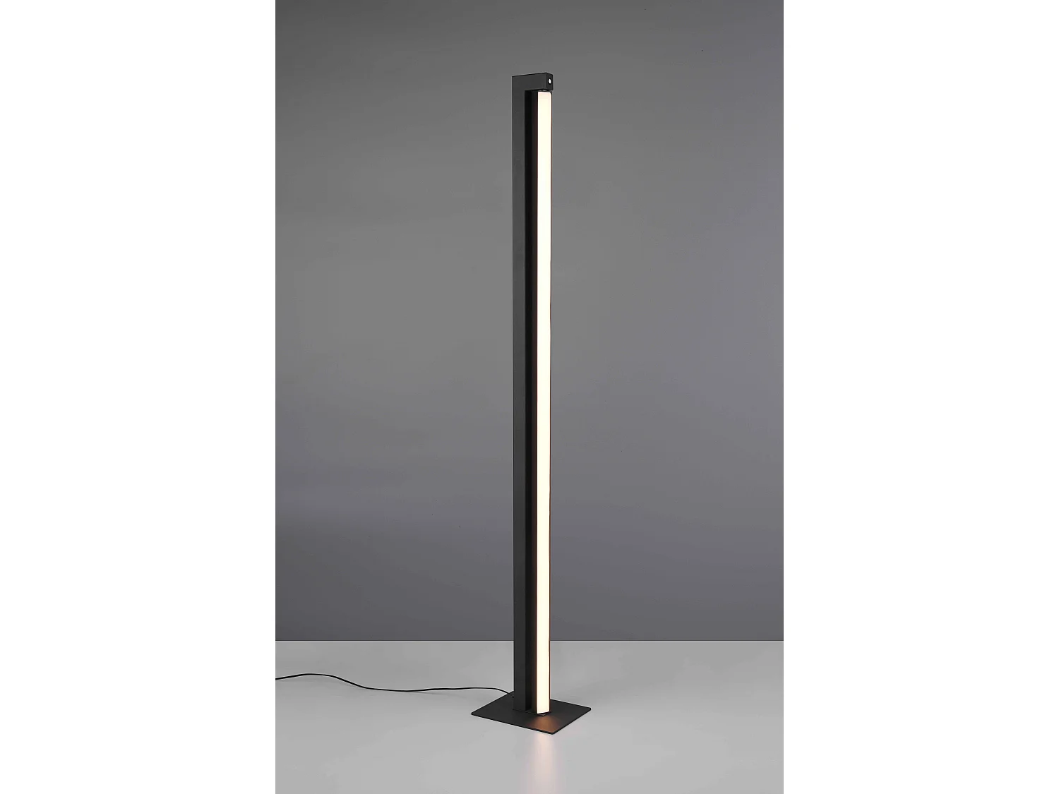 Piantana LED girevole, metallo, nero, H 130 cm, Seeker