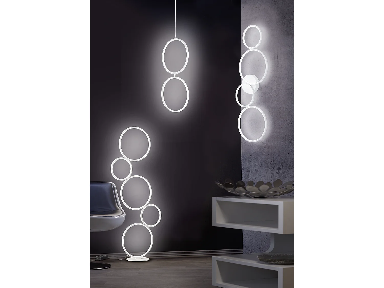 Plafondlamp RONDO - 0x0x5.5 cm - Wit