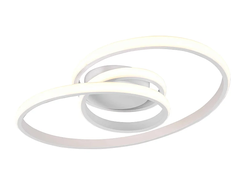 Plafoniera LED, metallo, bianco, D 50 cm, Sansa