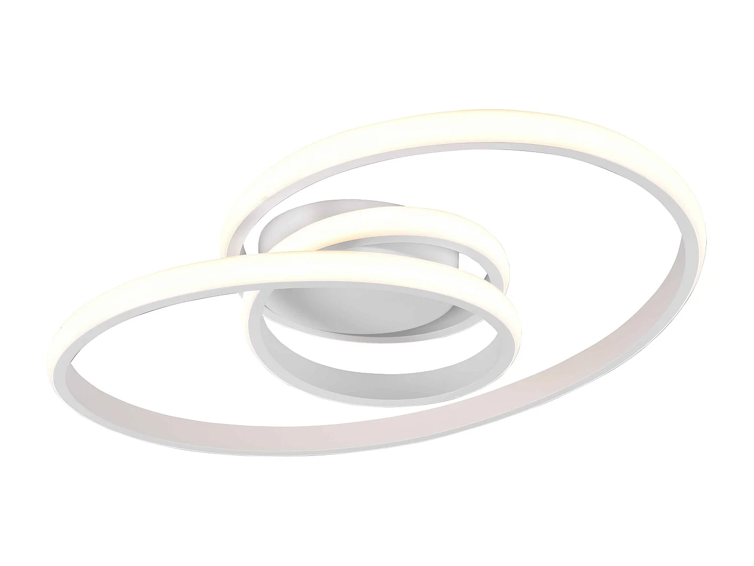 Plafoniera LED, metallo, bianco, D 50 cm, Sansa