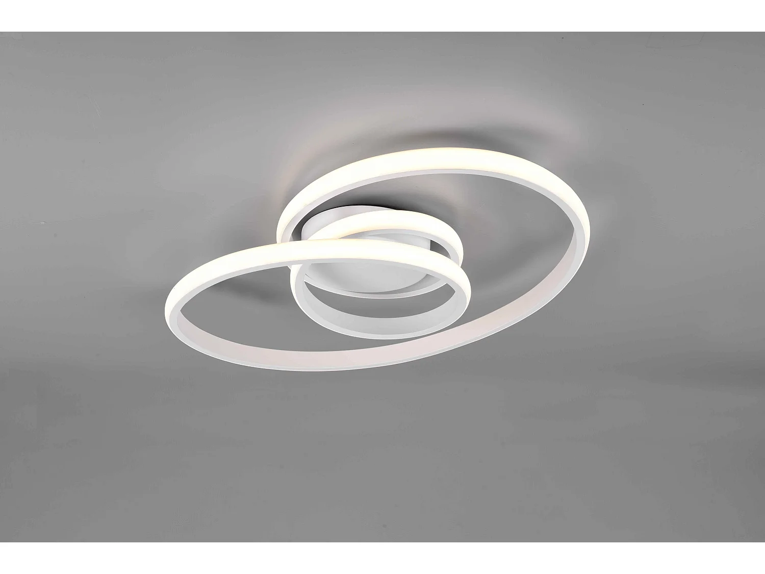 Plafoniera LED, metallo, bianco, D 50 cm, Sansa