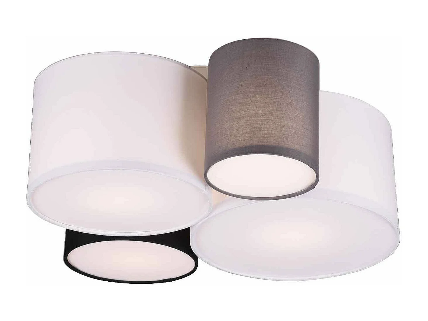 Plafoniera multi-cilindri, tessuto, multcolor, 50x47 cm, Hotel