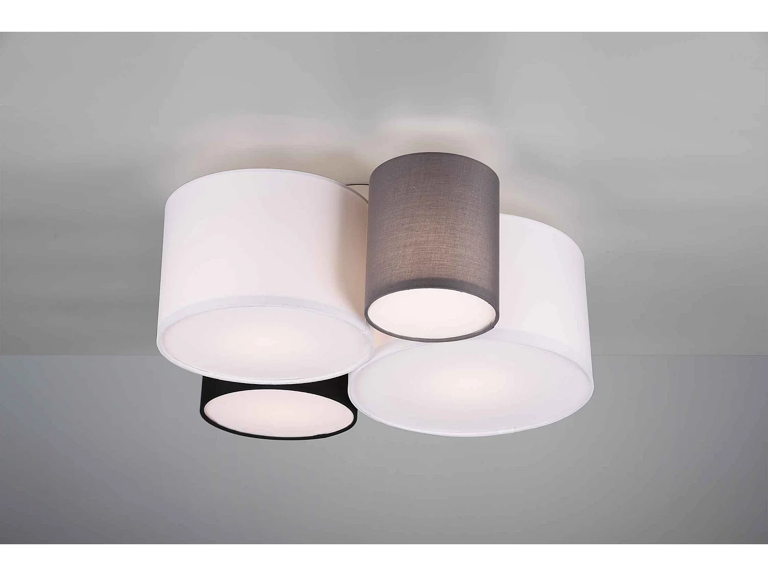 Plafoniera multi-cilindri, tessuto, multcolor, 50x47 cm, Hotel