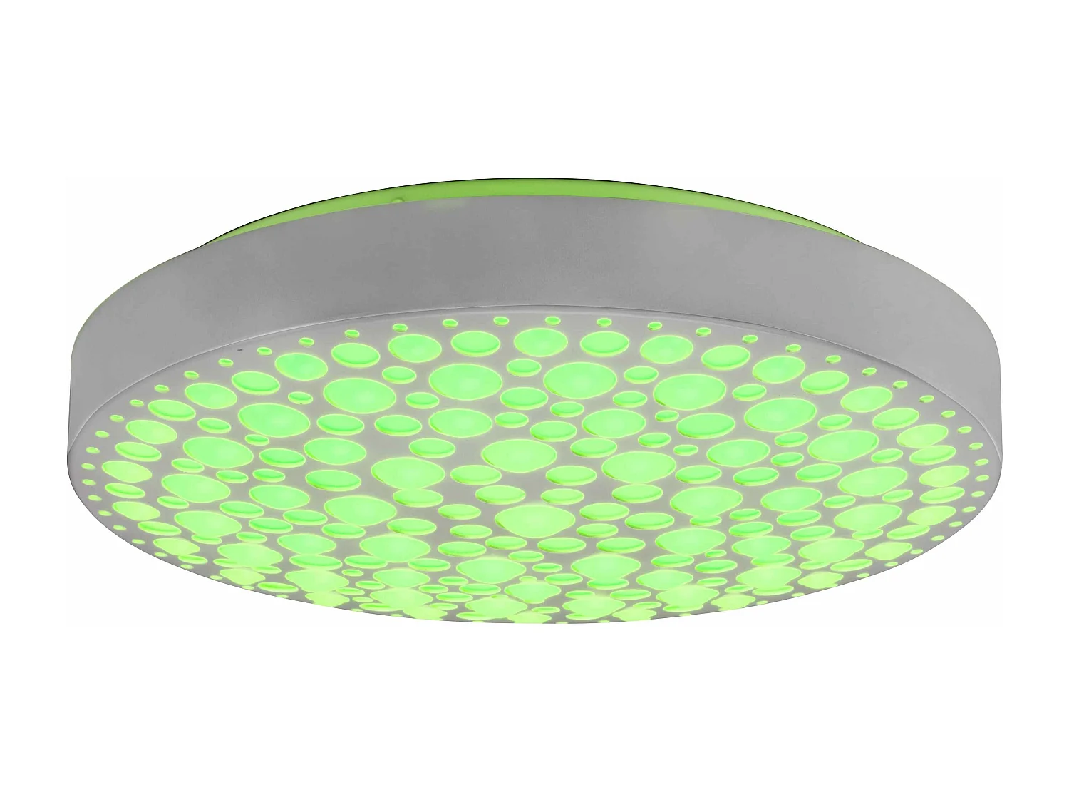 Plafoniera LED RGB, bianco effetto cerchi, D 40 cm, Chizu