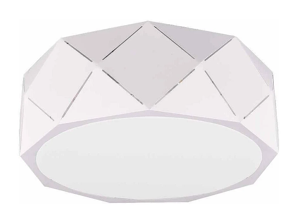 Plafoniera con tagli laser, metallo, bianco, D 40 cm, Zandor