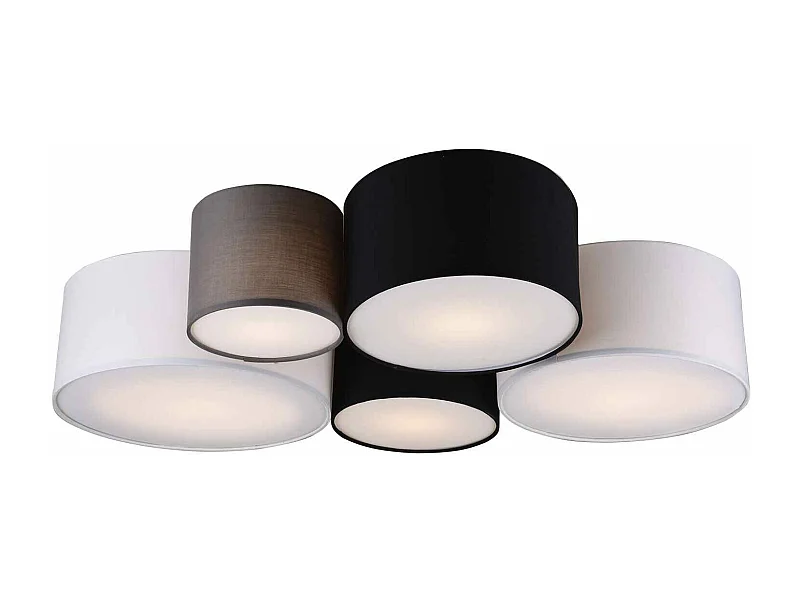 Plafoniera multi-cilindri, tessuto, multcolor, 90x70 cm, Hotel