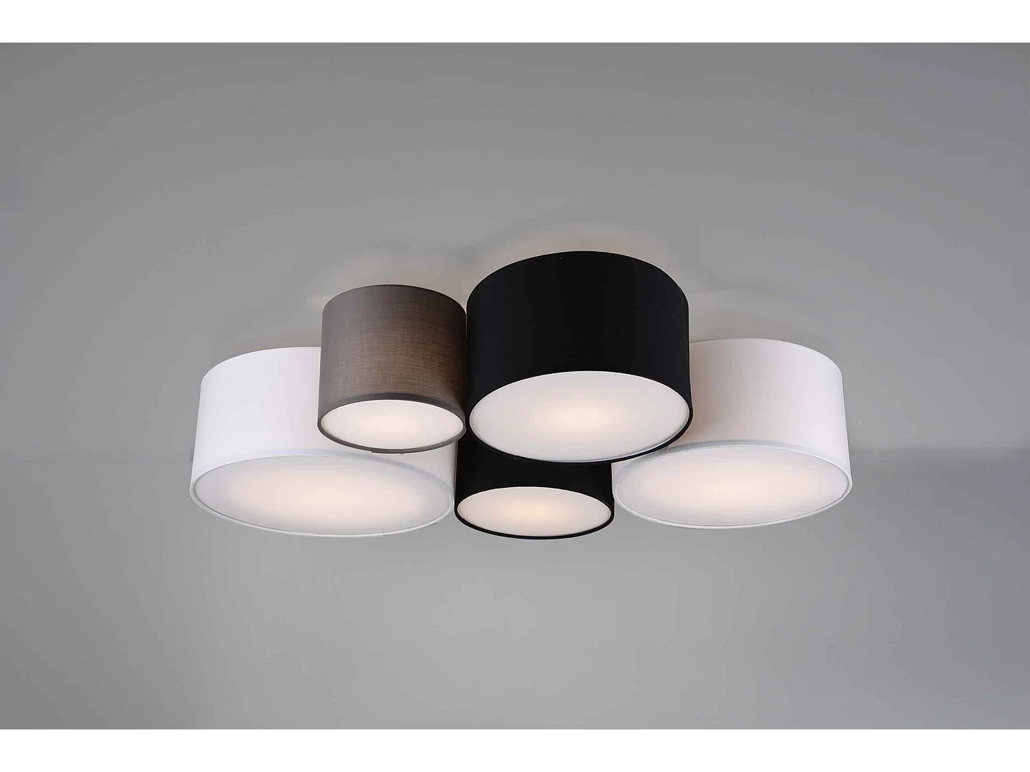 Plafoniera multi-cilindri, tessuto, multcolor, 90x70 cm, Hotel