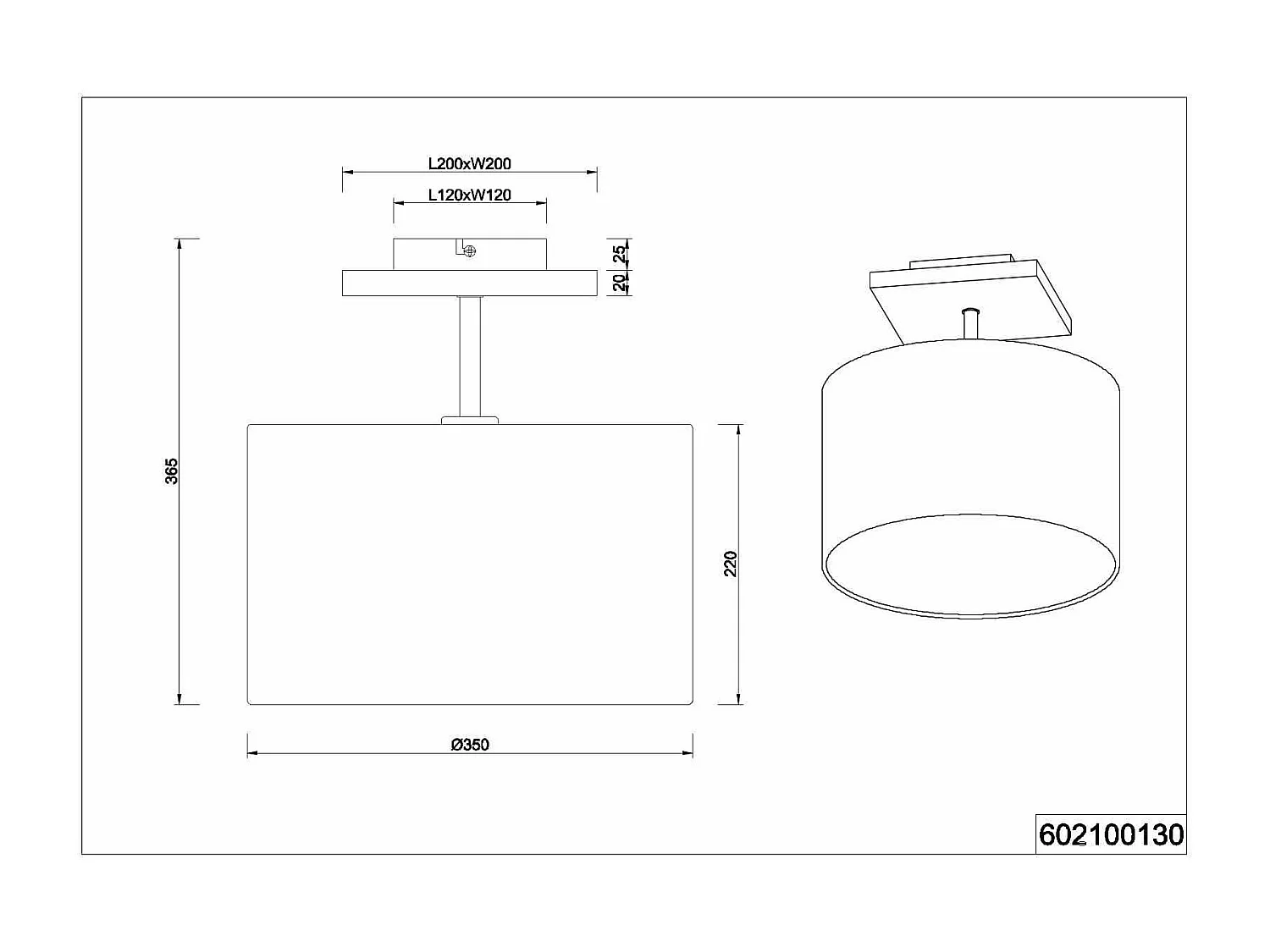 Plafoniera con paralume, legno, sabbia, D 36 cm, Elmau