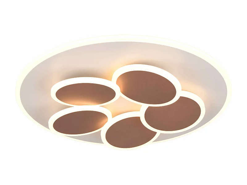 Plafoniera LED, metallo, caffè, D 50 cm, Mandala