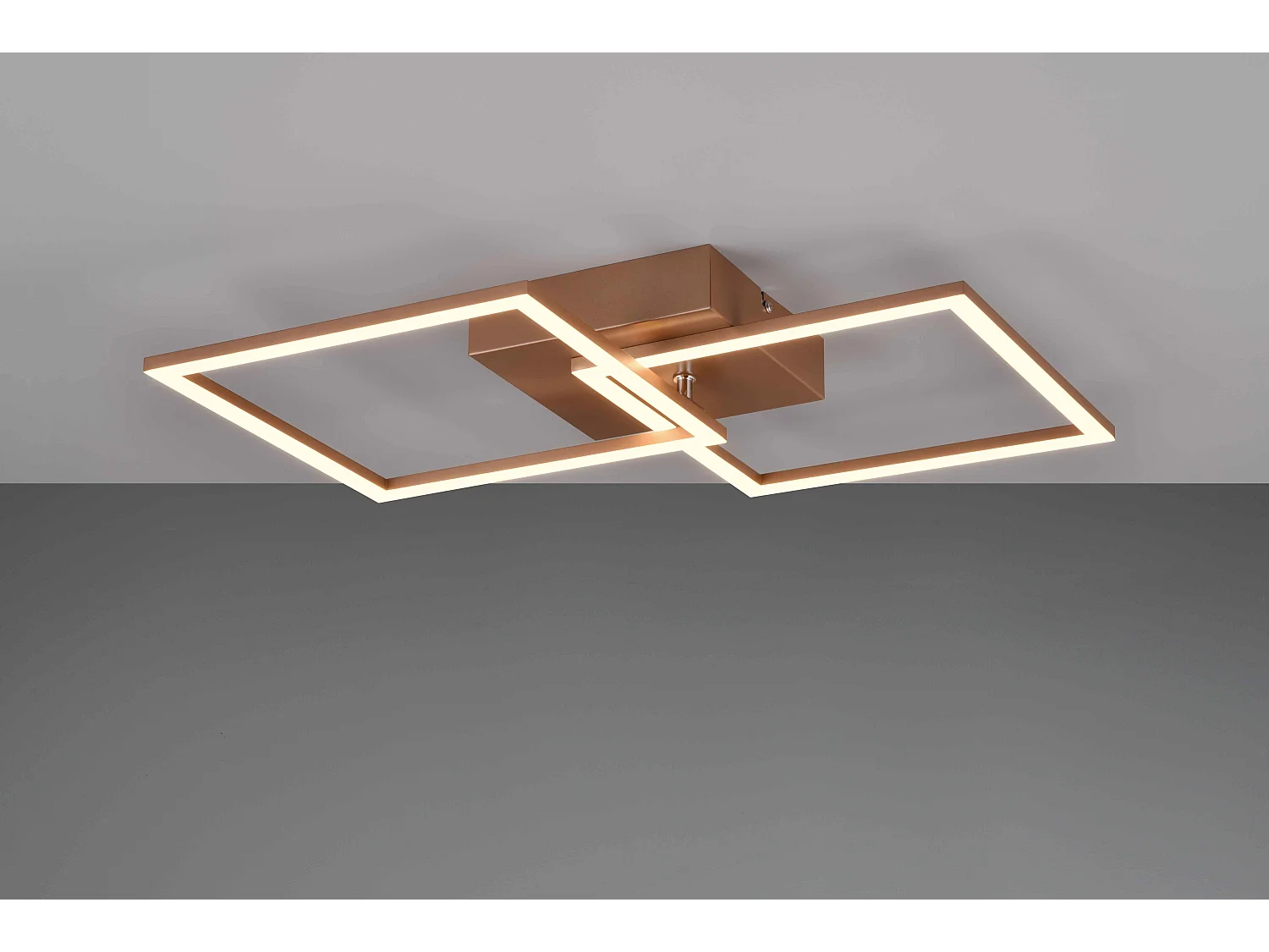 Plafoniera/Applique LED, metallo, caffè, L 44,6 cm, Trail