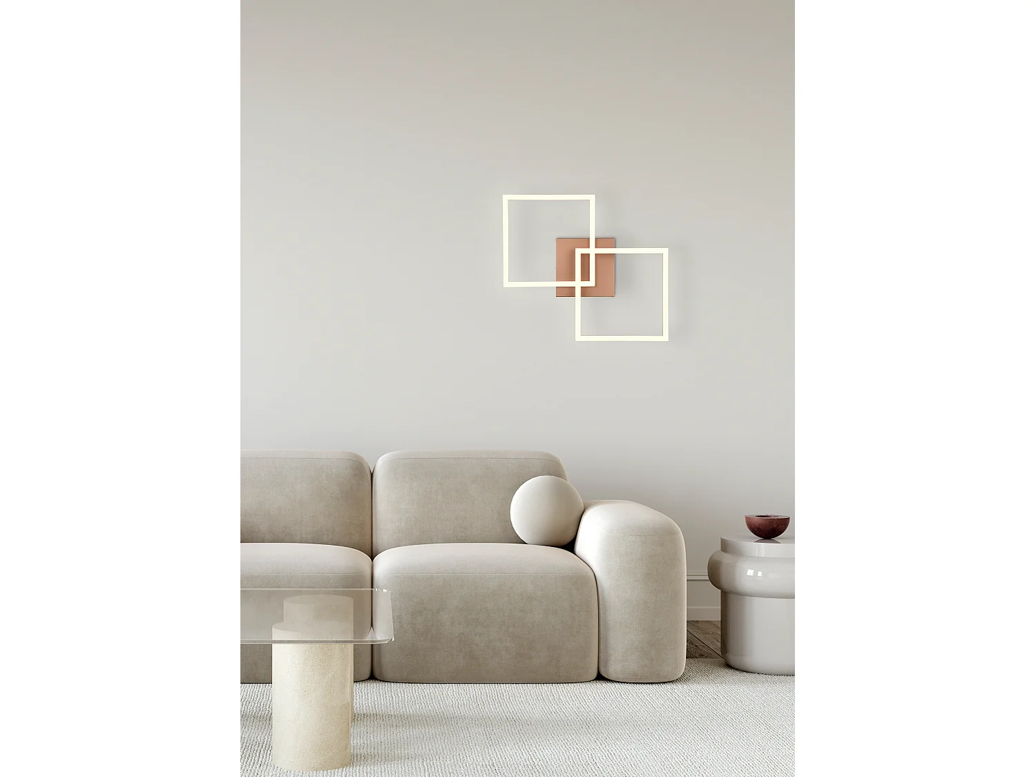 Plafondlamp TRAIL - 0x0x7 cm - Bruin