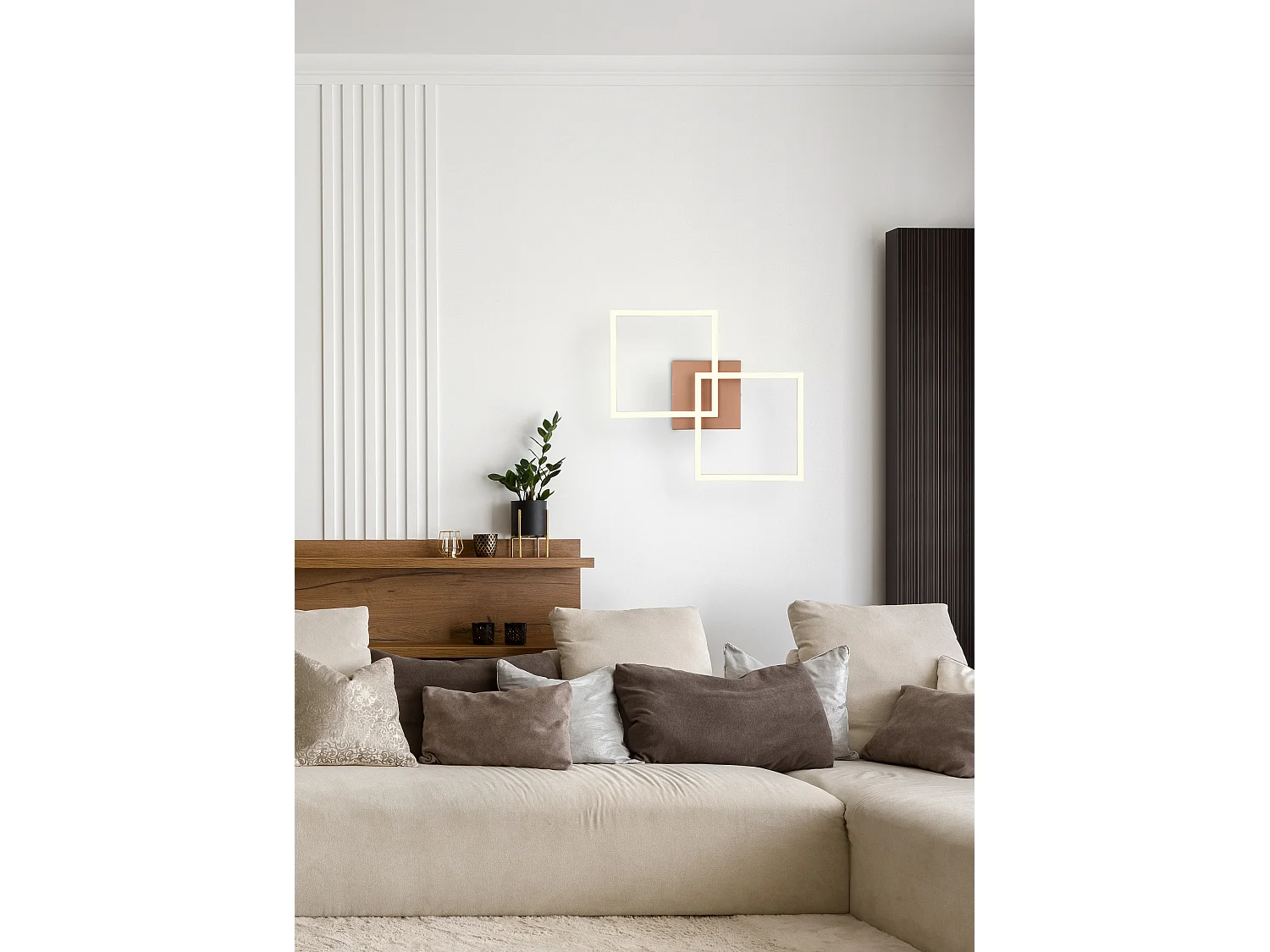Plafondlamp TRAIL - 0x0x7 cm - Bruin