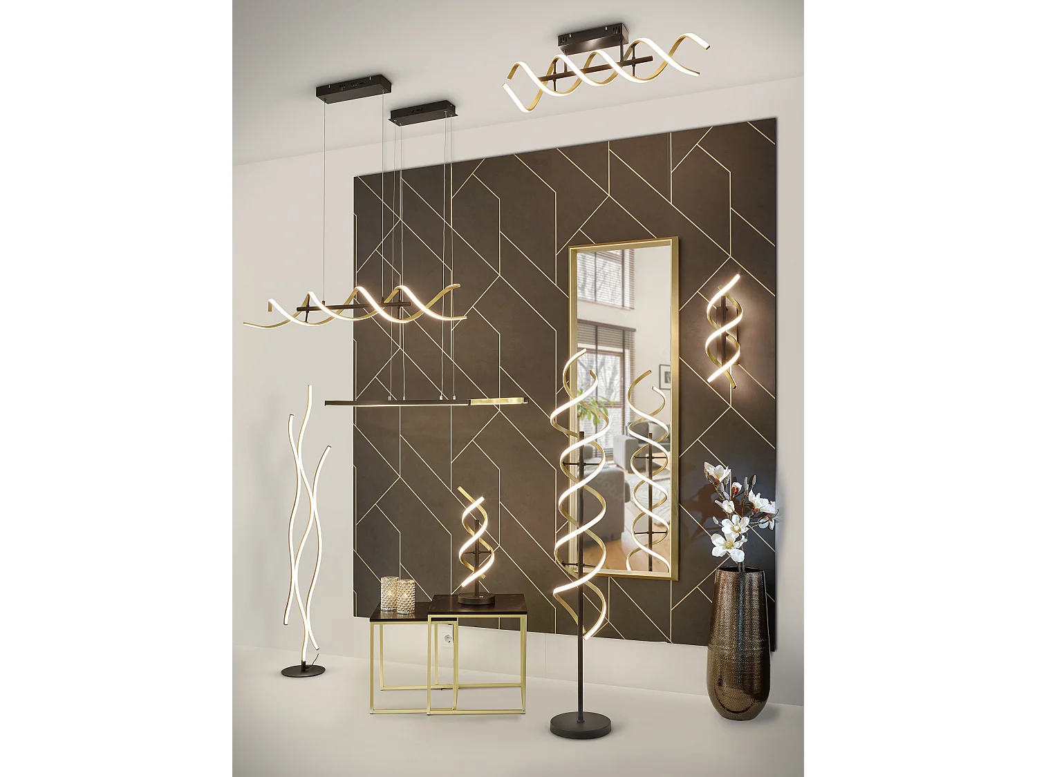 Plafondlamp SEQUENCE - 0x0x20.5 cm - Goud