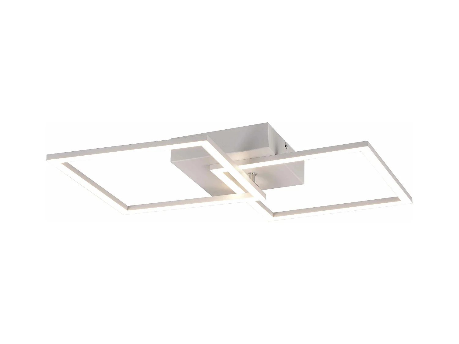 Plafoniera/Applique LED, metallo, bianco, L 44,6 cm, Trail